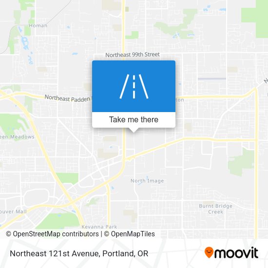 Northeast 121st Avenue map