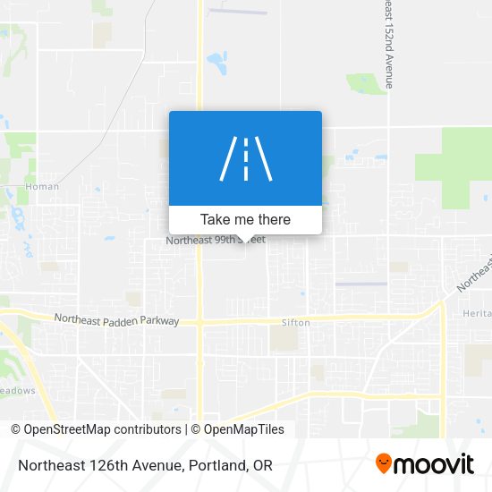 Mapa de Northeast 126th Avenue