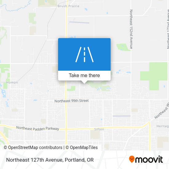 Northeast 127th Avenue map