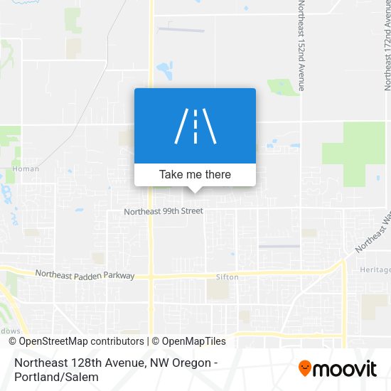Northeast 128th Avenue map