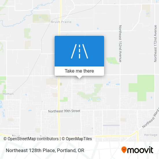 Mapa de Northeast 128th Place