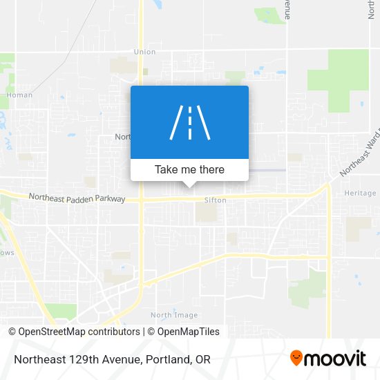 Northeast 129th Avenue map