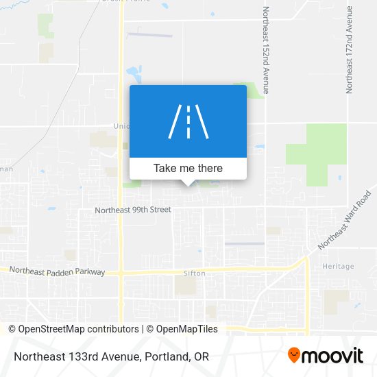 Mapa de Northeast 133rd Avenue