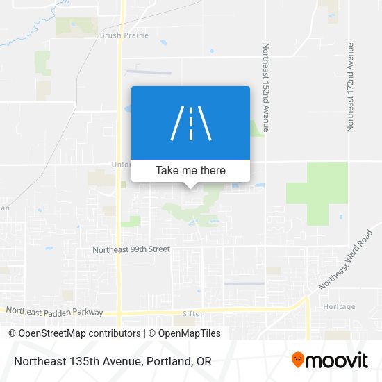 Northeast 135th Avenue map