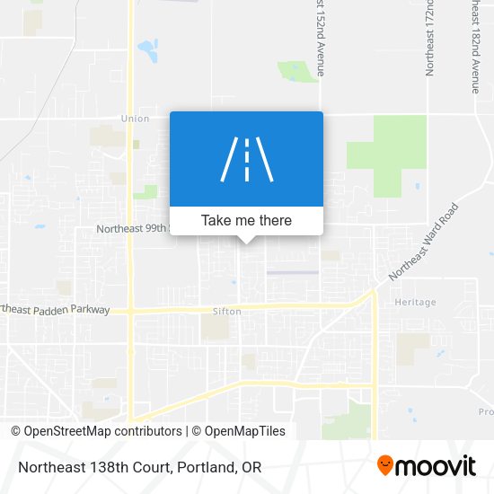 Northeast 138th Court map