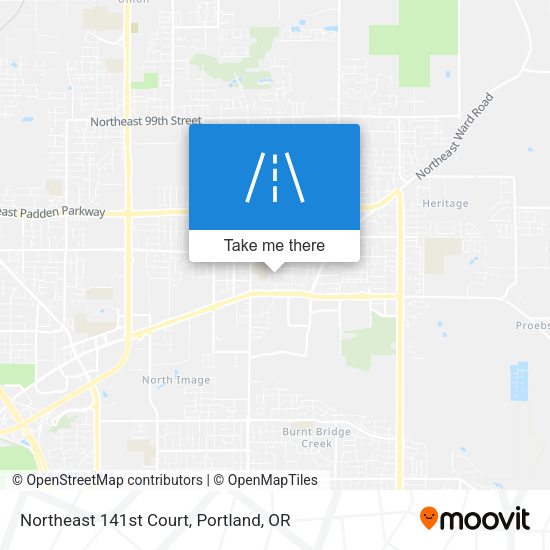 Northeast 141st Court map