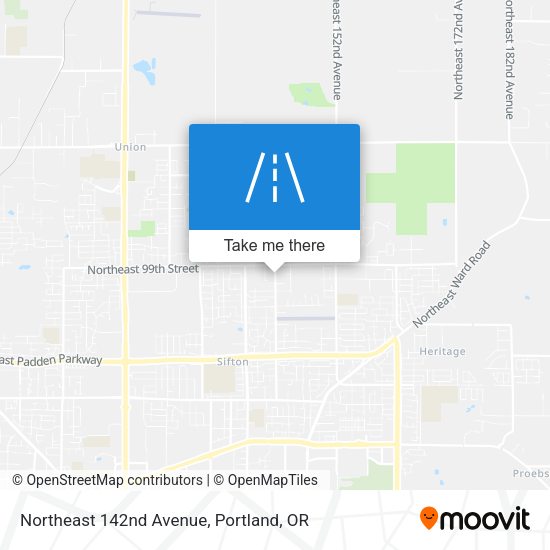 Mapa de Northeast 142nd Avenue