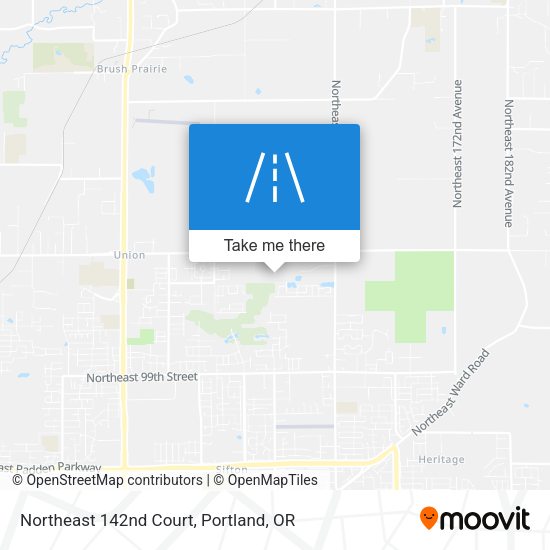 Mapa de Northeast 142nd Court
