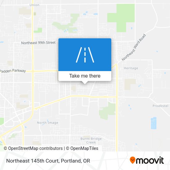 Mapa de Northeast 145th Court