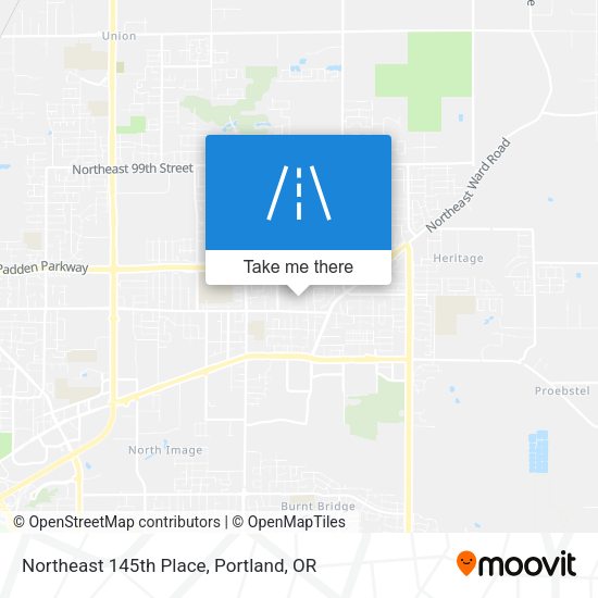 Mapa de Northeast 145th Place