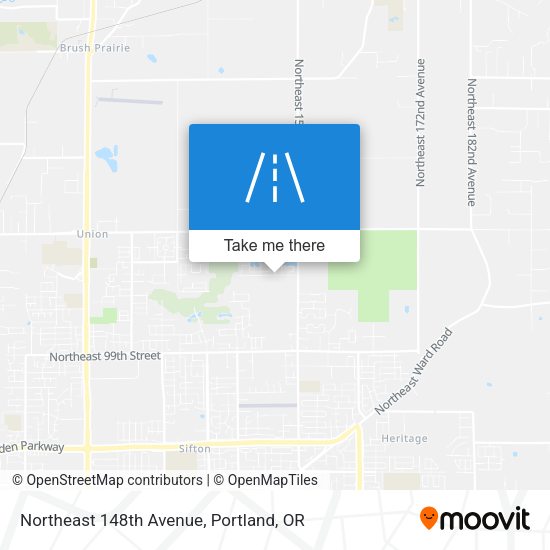Northeast 148th Avenue map