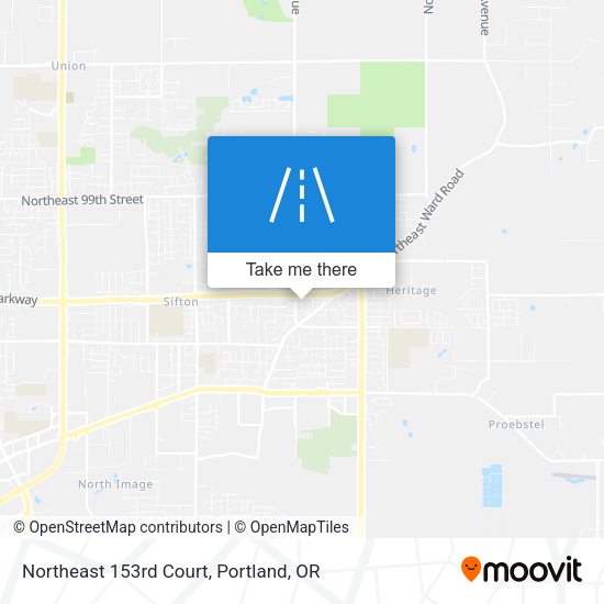 Mapa de Northeast 153rd Court