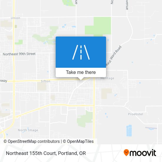 Northeast 155th Court map