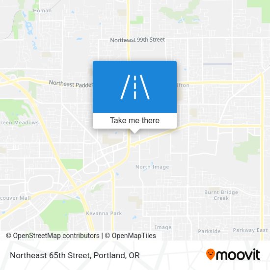 Northeast 65th Street map