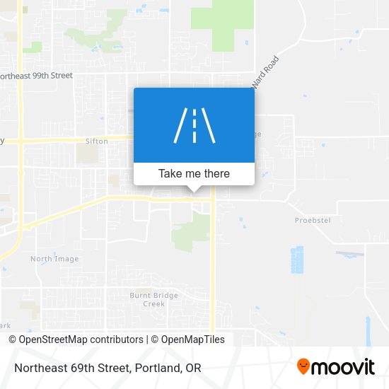 Northeast 69th Street map