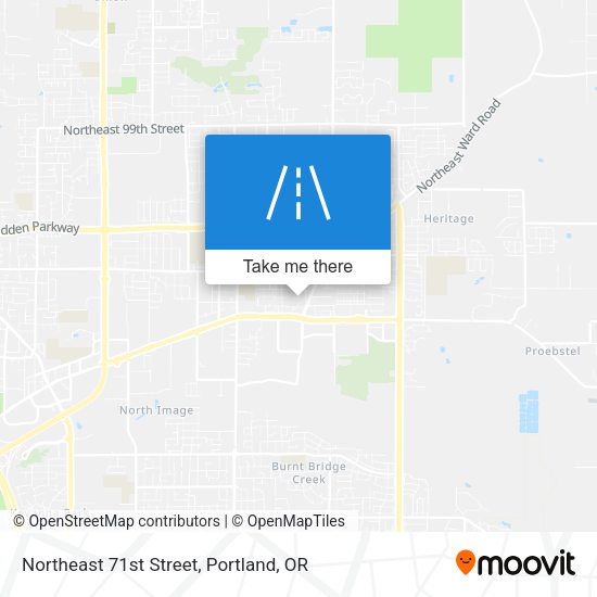 Northeast 71st Street map