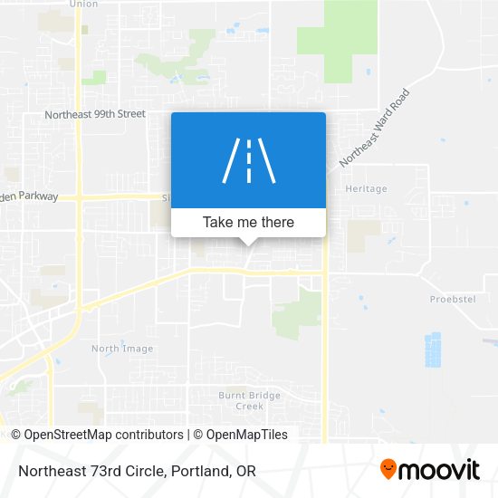 Northeast 73rd Circle map