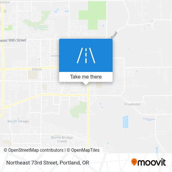 Northeast 73rd Street map