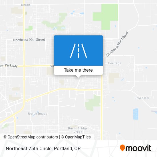 Northeast 75th Circle map
