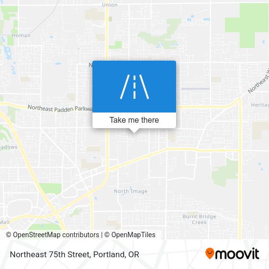 Northeast 75th Street map