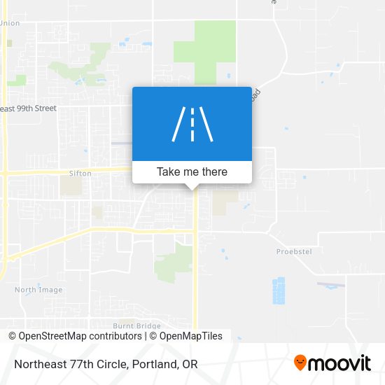 Northeast 77th Circle map