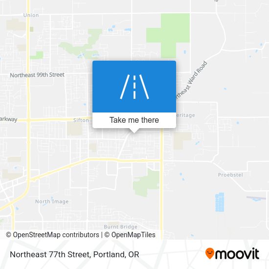 Northeast 77th Street map