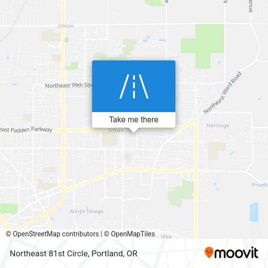 Northeast 81st Circle map