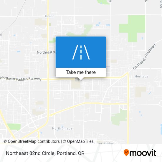 Northeast 82nd Circle map