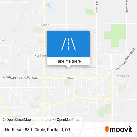 Northeast 88th Circle map