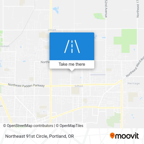 Northeast 91st Circle map