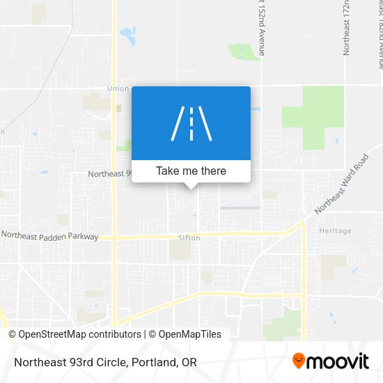 Northeast 93rd Circle map