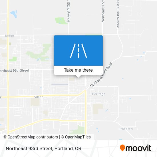 Mapa de Northeast 93rd Street