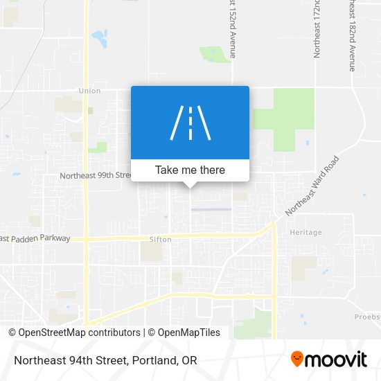 Northeast 94th Street map