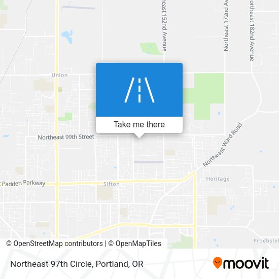 Northeast 97th Circle map