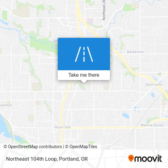 Northeast 104th Loop map