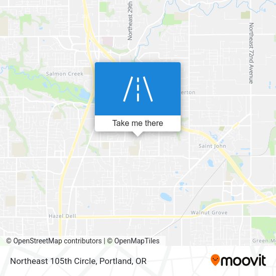 Mapa de Northeast 105th Circle
