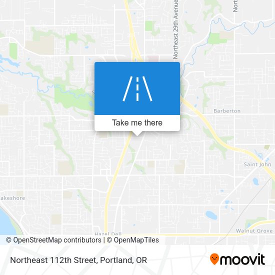 Northeast 112th Street map