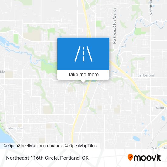 Northeast 116th Circle map