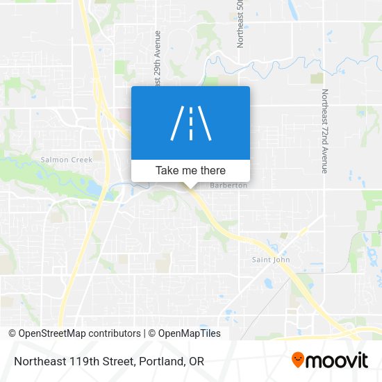 Northeast 119th Street map