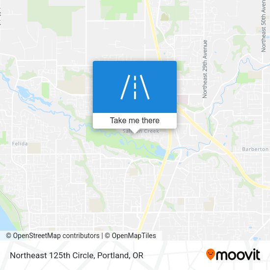 Northeast 125th Circle map