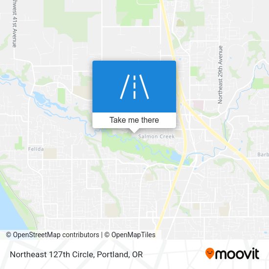 Northeast 127th Circle map