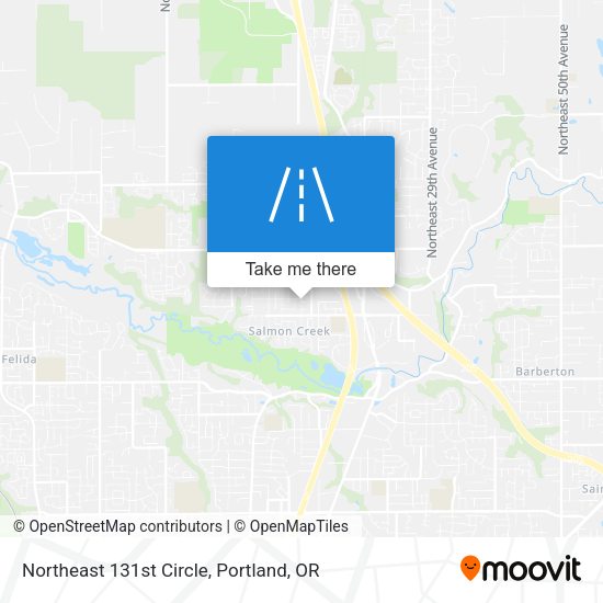 Northeast 131st Circle map
