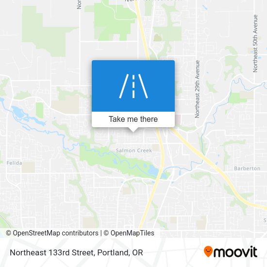 Mapa de Northeast 133rd Street