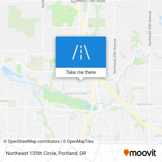 Northeast 135th Circle map