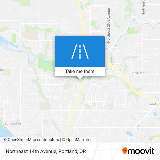 Northeast 14th Avenue map
