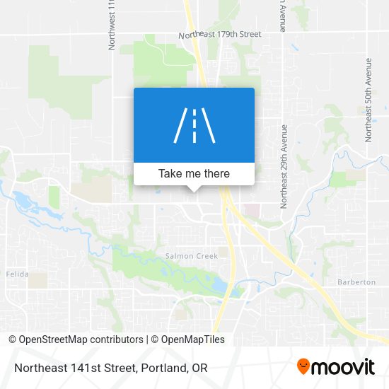 Northeast 141st Street map