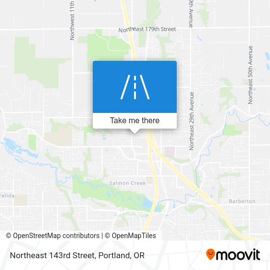 Mapa de Northeast 143rd Street
