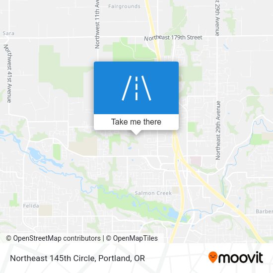 Northeast 145th Circle map