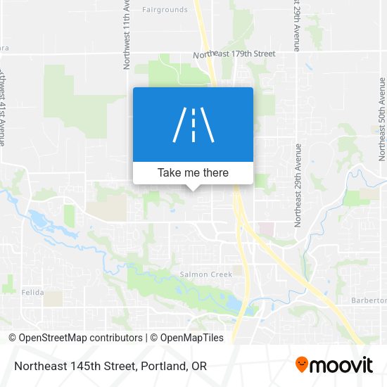 Northeast 145th Street map