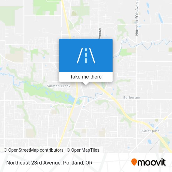 Northeast 23rd Avenue map